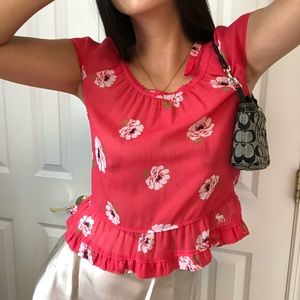 VINTAGE Y2K RED BLOUSE